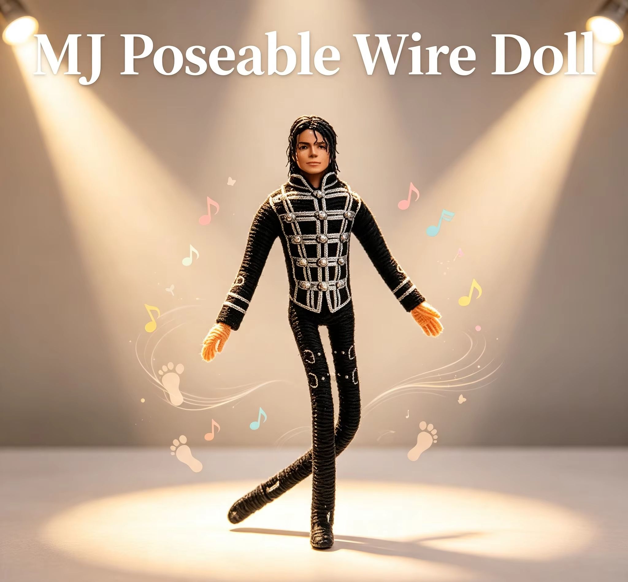 Anime Fan Merchandise - マイケル・ジャクソン可動関節ぬいぐるみアニメコスプレ小道具アクションフィギュアホームルーム装飾グッズファンへのギフト