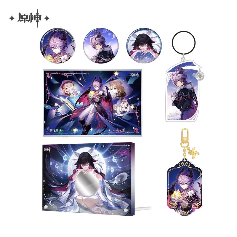 Anime North Merchandise - 原神公式グッズ「極北の夜歩きの詩」アニメ＆ゲーム商品：コルンビナバッジ、ペンダント、ギフト