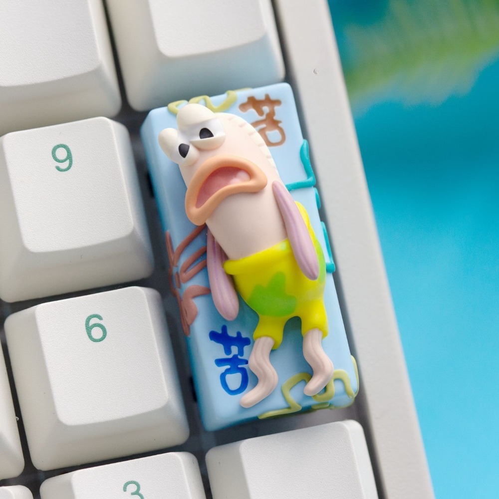 Keycap Artisan Anime - スポンジボブ サッド フィッシュ 2U キーキャップ -