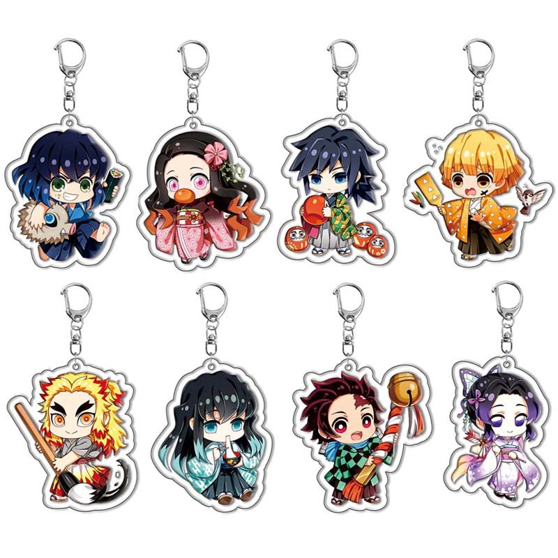 Anime Convention Merchandise - 鬼滅の刃 竈門炭治郎 ねずこ アクリルキーホルダー アニメグッズ コミックコンベンションギフト