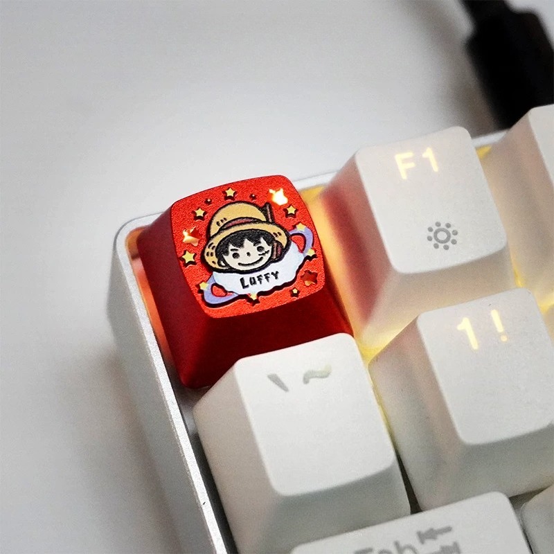 ワンピースキーキャップかわいいアニメ漫画印刷モンキー D.  - Keycap Artisan Anime のレビューと価格