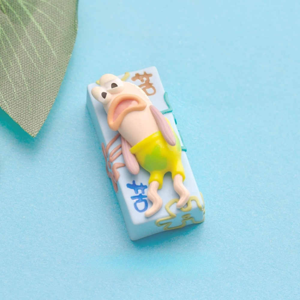 スポンジボブ サッド フィッシュ 2U キーキャップ - シ - Keycap Artisan Anime のレビューと価格
