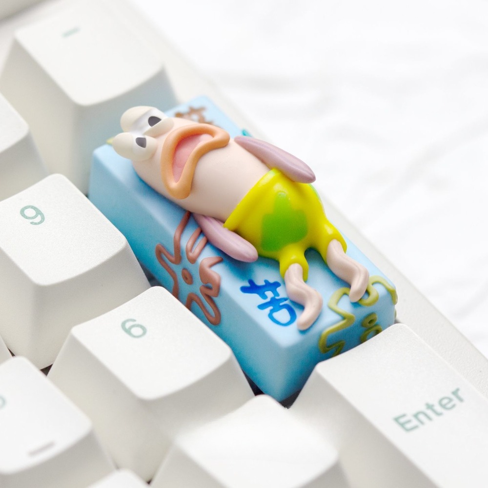 スポンジボブ サッド フィッシュ 2U キーキャップ - シ - Keycap Artisan Anime のレビューと価格
