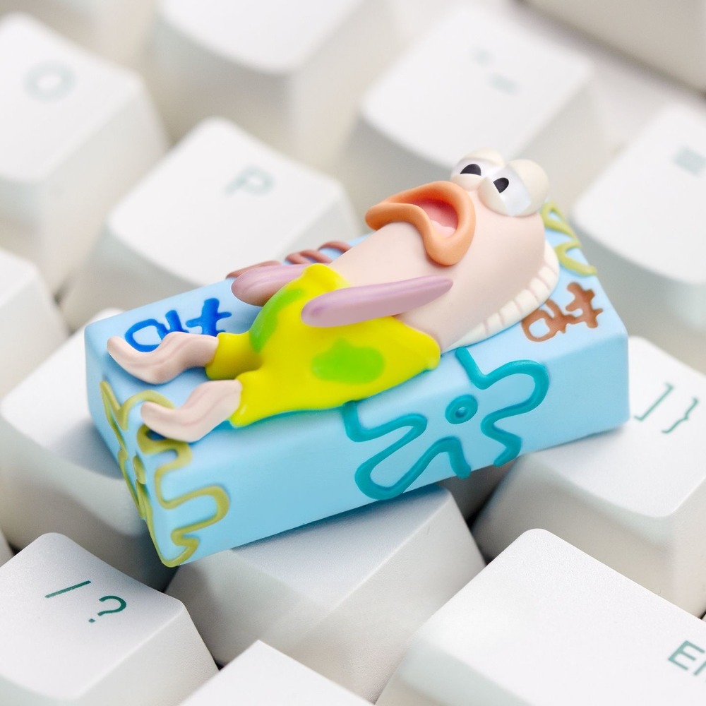 スポンジボブ サッド フィッシュ 2U キーキャップ - シ - Keycap Artisan Anime のレビューと価格