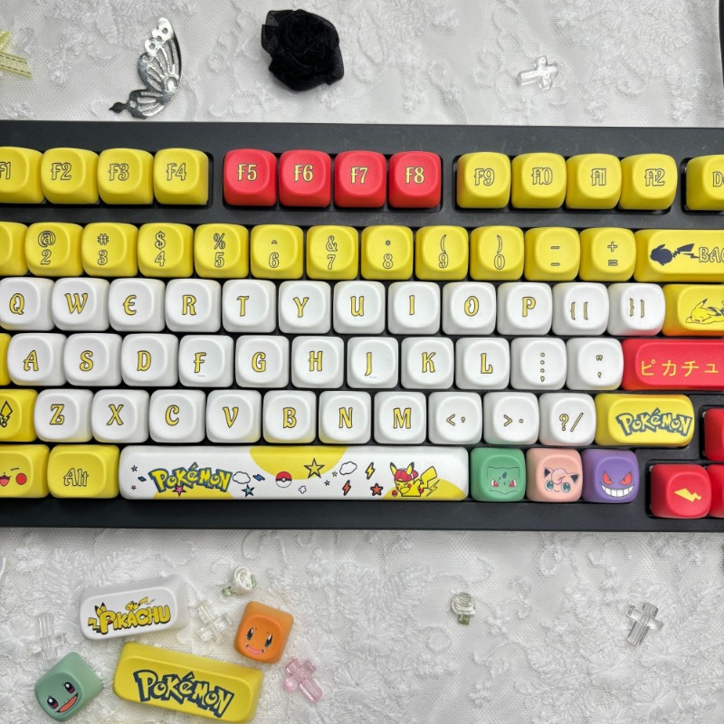 131 キー/セットアニメポケモンキーキャップ MOA 高さ - Keycap Artisan Anime のレビューと価格