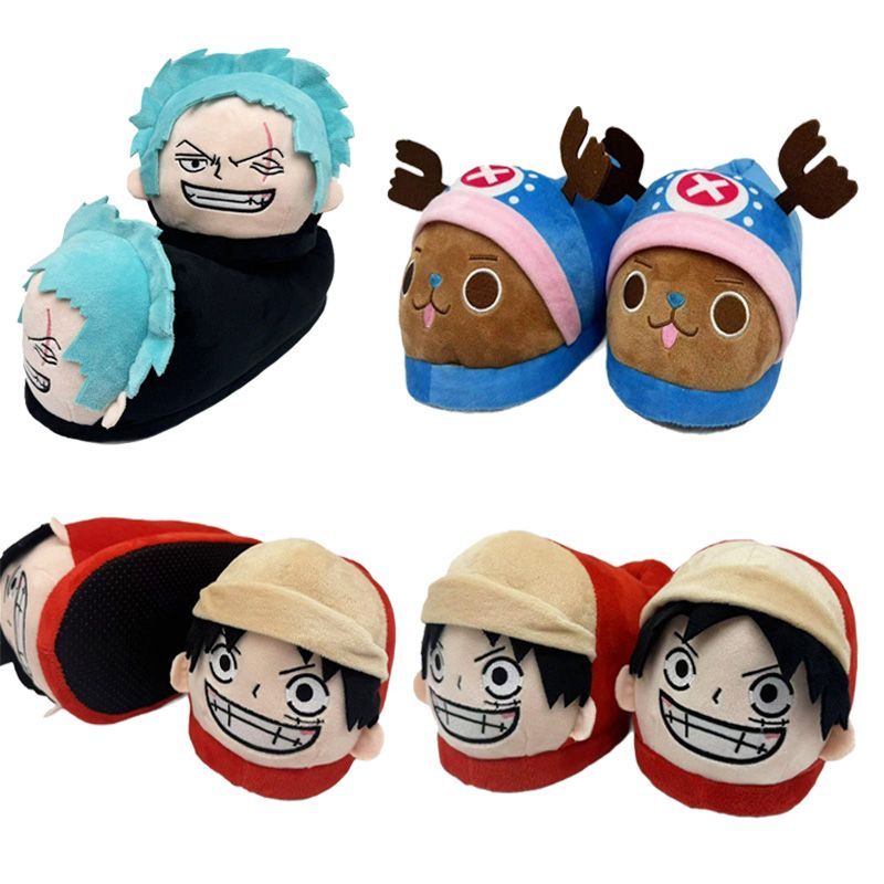 かわいいワンピースゾロぬいぐるみスリッパ、柔らかく暖かい冬用 - Unique Anime Merchandise のレビューと価格