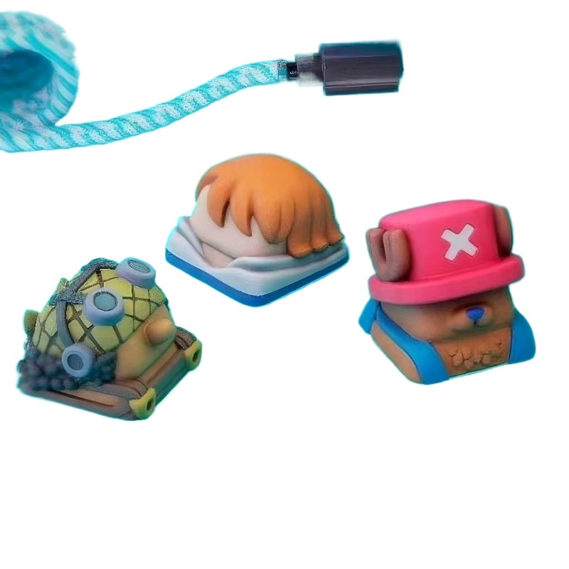 ワンピース チョッパー ナミ アニメ 漫画 かわいい 3D  - Keycap Artisan Anime のレビューと価格