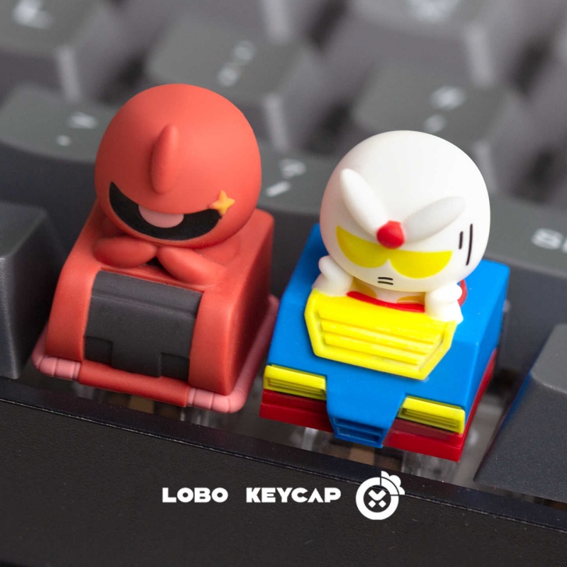 LOBOちびガンダムザクアーティザンカスタム樹脂半透明キーキ - Keycap Artisan Anime のレビューと価格